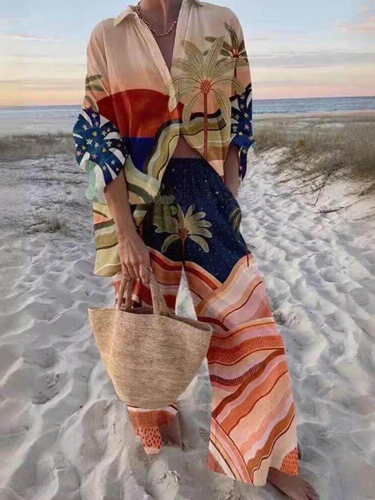 Printed Two-Piece Set