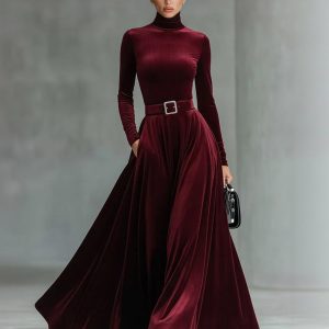 Long Sleeve Elegant Maxi Dress