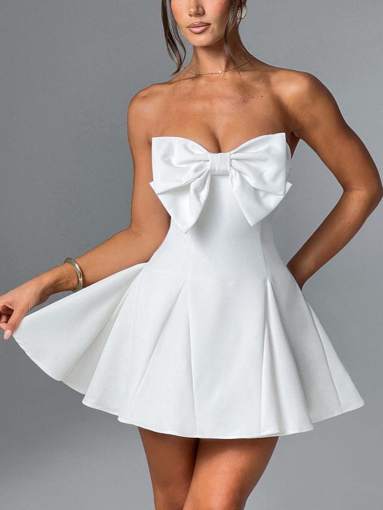 Strapless Elegant Mini Dress