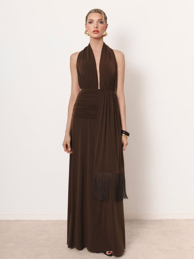 V-Neck Maxi Dress