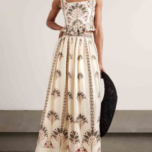 Printed Floral Casual Two-Piece Set